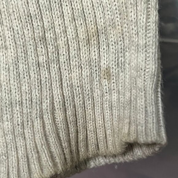 Sweet & Sinful Gray Front Tie Open Front Long Sleeve Cardigan Sweater Medium - Picture 15 of 15